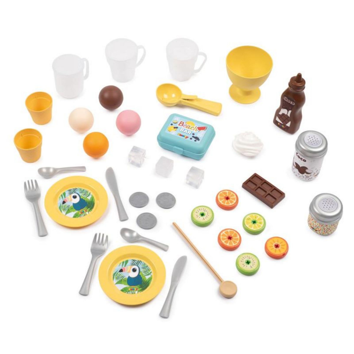 SMOBY Jeu d'imitation Smoby Beach Bar aux couleurs vives et estivales