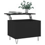 Voir la diapositive 3 : VIDAXL Table basse Noir 60x44,5x45 cm Bois d ingénierie
