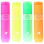 AUCHAN Lot de 4 surligneurs coloris assortis pointe biseautée