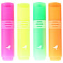 Voir la diapositive 1 : AUCHAN Lot de 4 surligneurs coloris assortis pointe biseautée