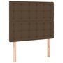 Voir la diapositive 2 : VIDAXL Tetes de lit 2 pcs Marron Fonce 100x5x78/88 cm Tissu