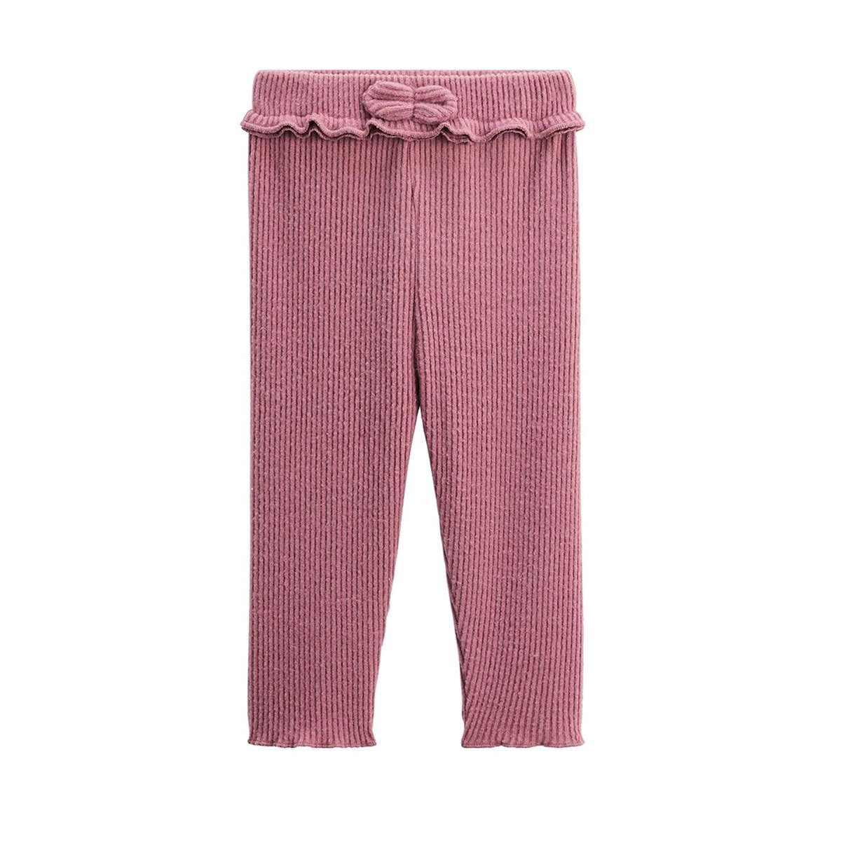 Petit Béguin Legging enfant en tricot Matcha