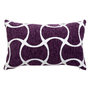 Voir la diapositive 1 : ATMOSPHERA Housse de Coussin Chenille  Jeni  30x50cm Violet