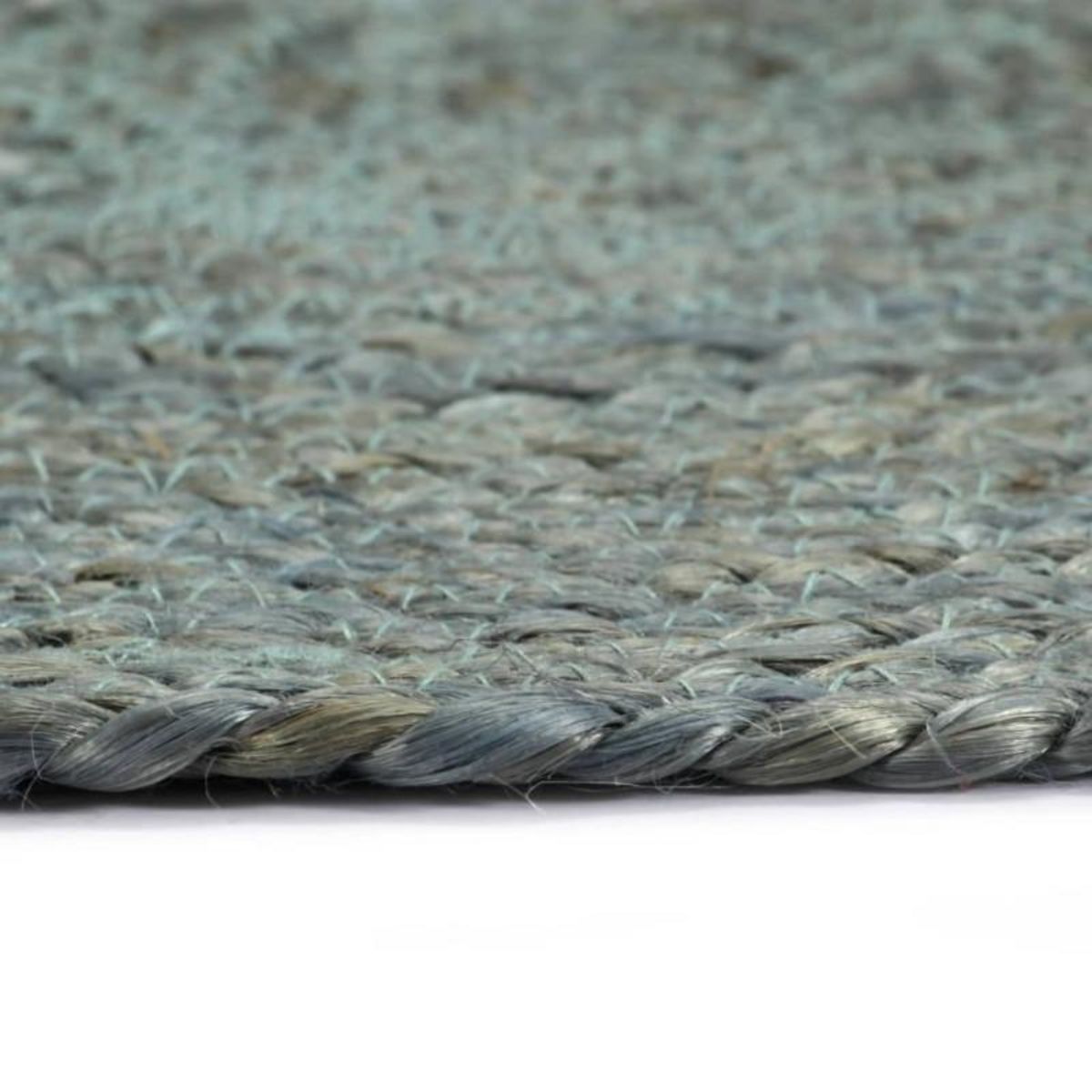 VIDAXL Napperons 6 pcs Vert olive Plain 38 cm Rond Jute