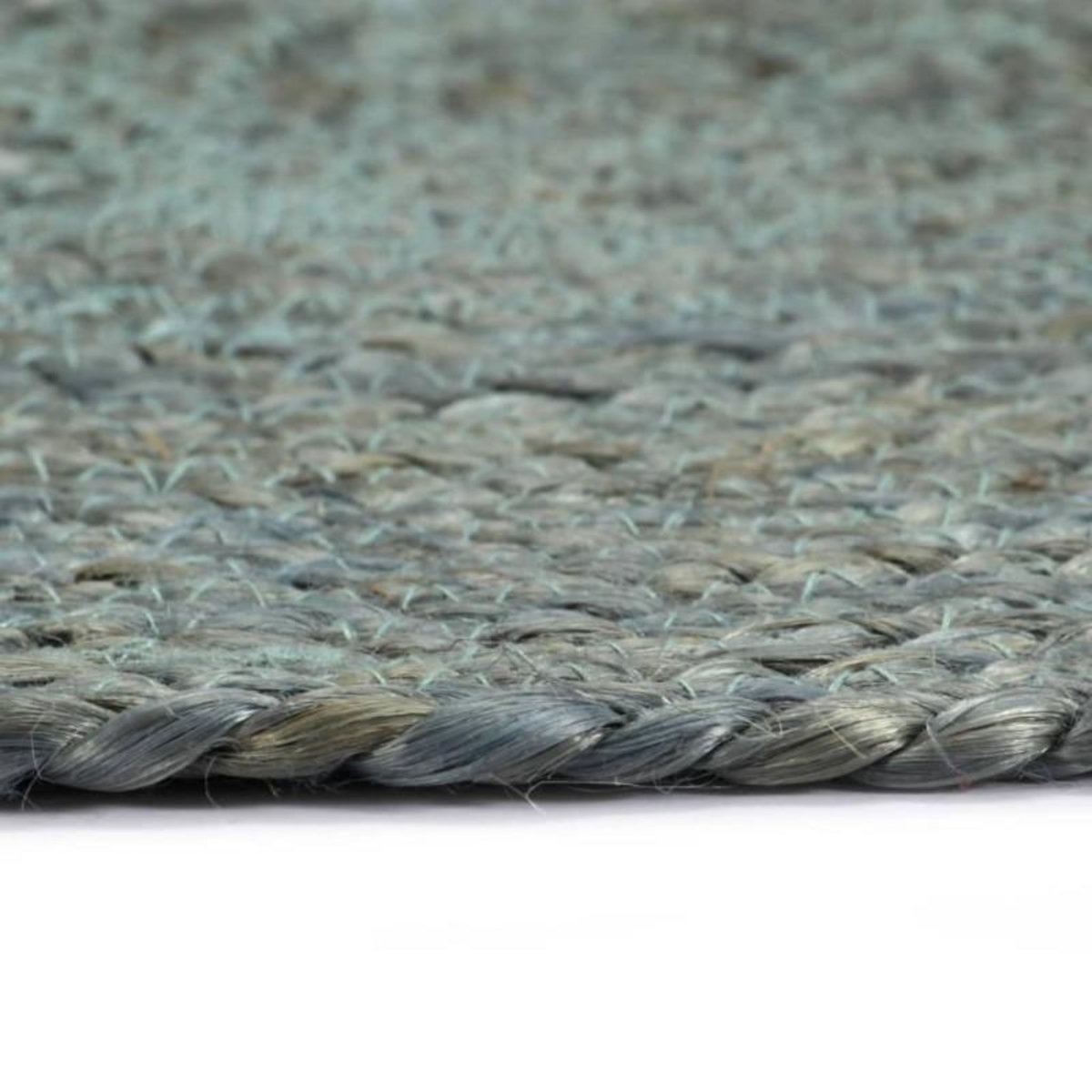 VIDAXL Napperons 6 pcs Vert olive Plain 38 cm Rond Jute