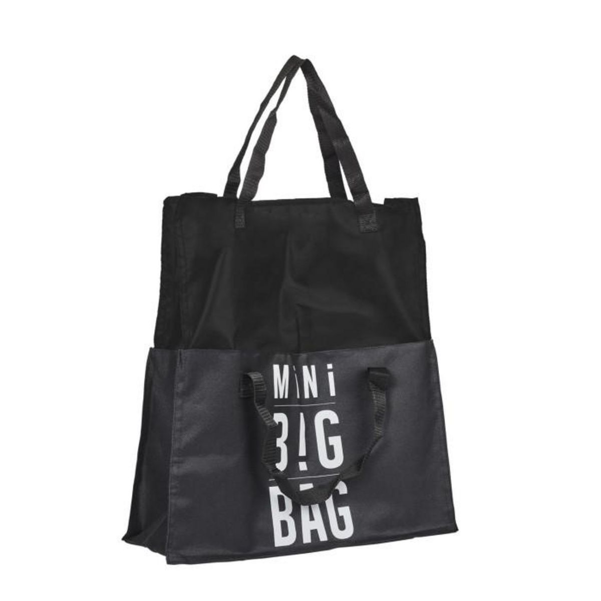 Paris Prix Sac de Shopping  Extensible  42cm Noir