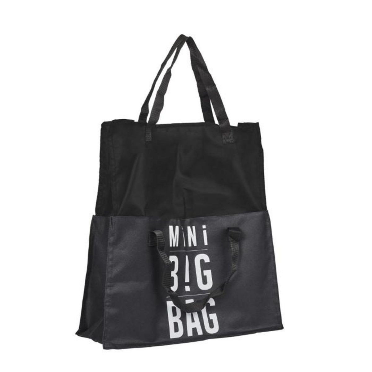 Paris Prix Sac de Shopping  Extensible  42cm Noir