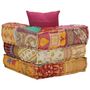 Voir la diapositive 4 : VIDAXL Pouf modulaire avec oreiller Patchwork Tissu