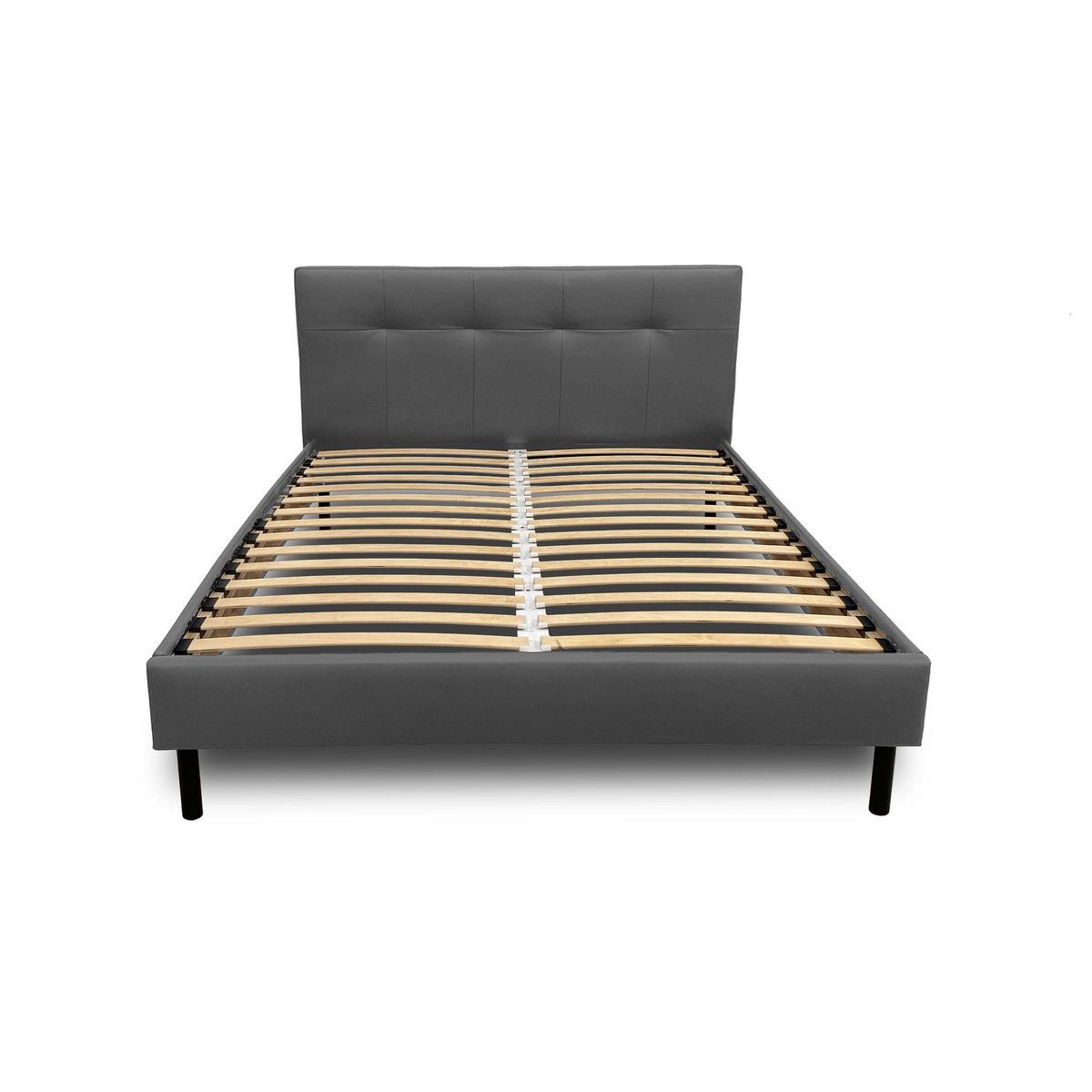 BEST MOBILIER Magritte - lit - 160x200 - sommier inclus - en simili