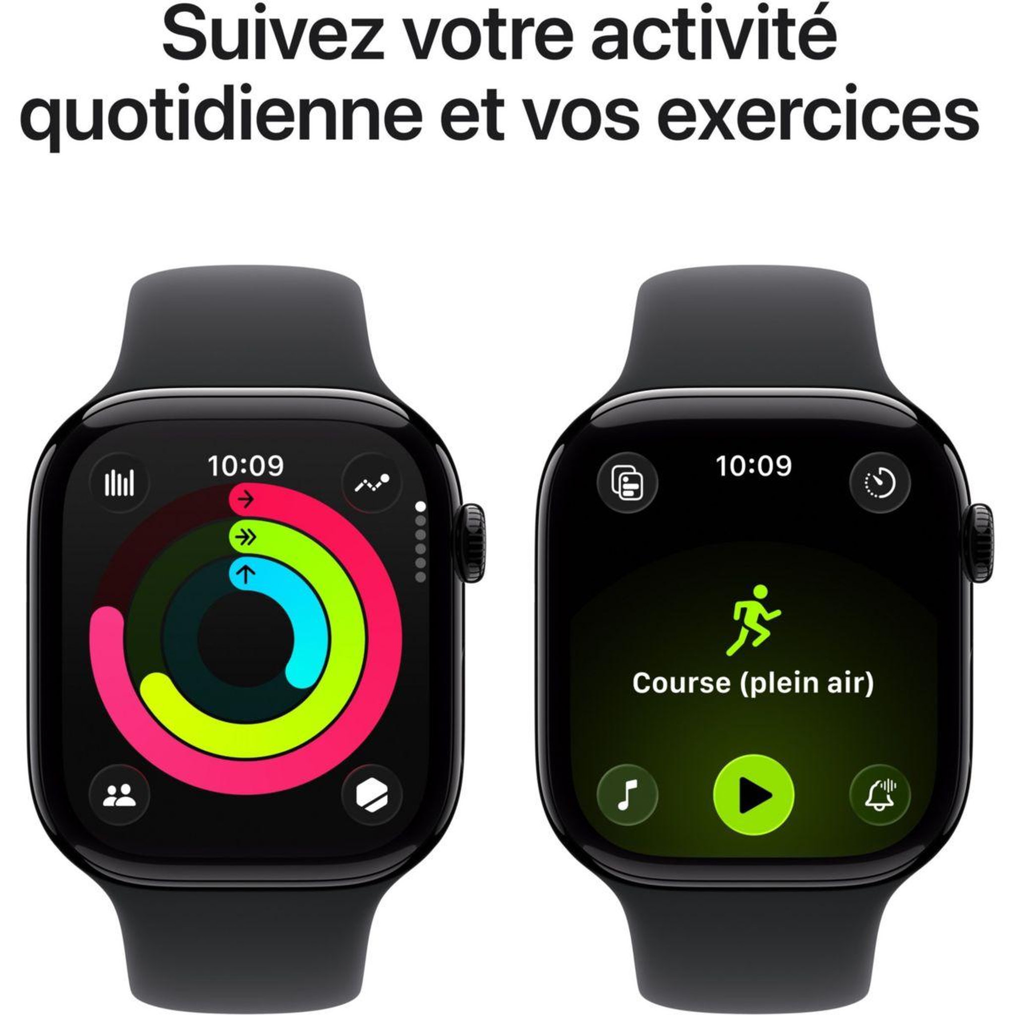 Voir la diapositive 4 : APPLE Montre connectée 46mm alu noir serie 11 s/m cellular