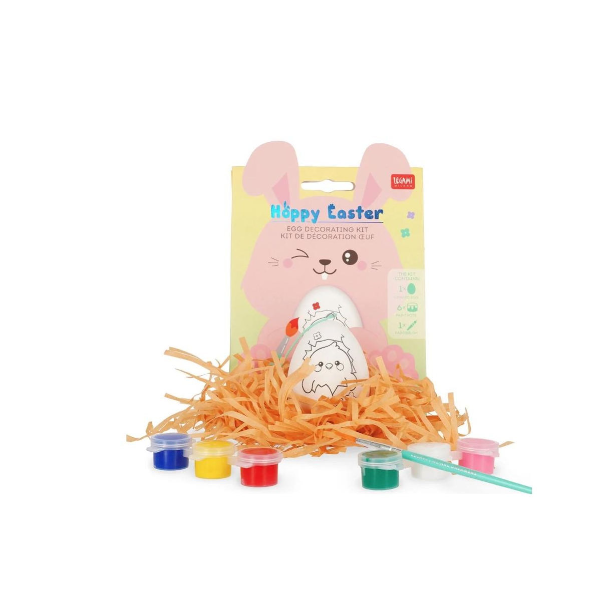 LEGAMI Kit de Décoration Œuf - Hoppy Easter