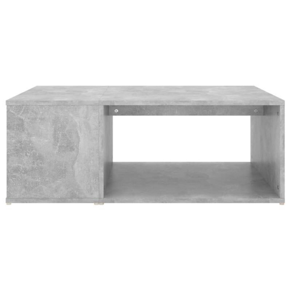 VIDAXL Table basse gris béton 90x67x33 cm bois d ingénierie