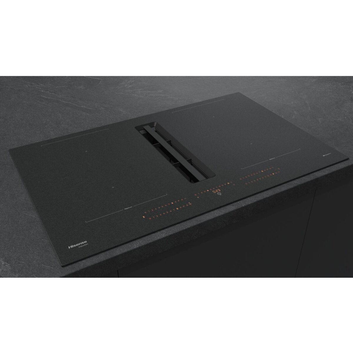 Hisense Plaque induction aspirante HEH8443BSRWF InfiniteMattGlass