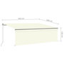 Voir la diapositive 6 : VIDAXL Auvent manuel retractable avec store 4,5x3 m Creme
