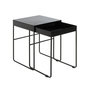Voir la diapositive 2 : Paris Prix Lot de 2 Tables d'Appoint Design  Lirola  54cm Noir