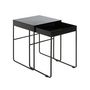Voir la diapositive 2 : Paris Prix Lot de 2 Tables d'Appoint Design  Lirola  54cm Noir