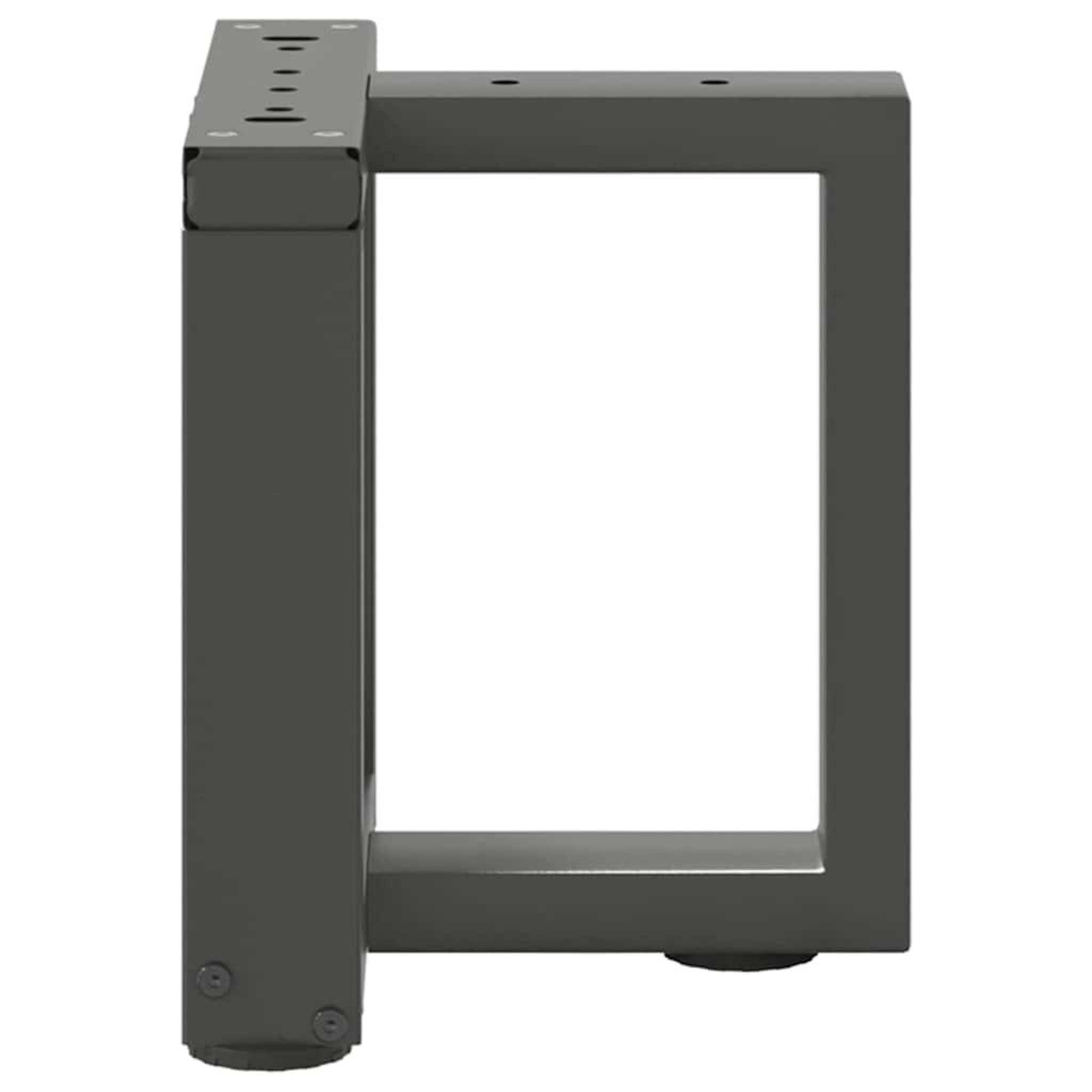 Voir la diapositive 4 : VIDAXL Pieds de table basse forme de T 2pcs anthracite 30x25x(30-31)cm