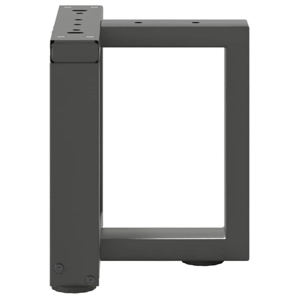 VIDAXL Pieds de table basse forme de T 2pcs anthracite 30x25x(30-31)cm