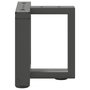 Voir la diapositive 4 : VIDAXL Pieds de table basse forme de T 2pcs anthracite 30x25x(30-31)cm