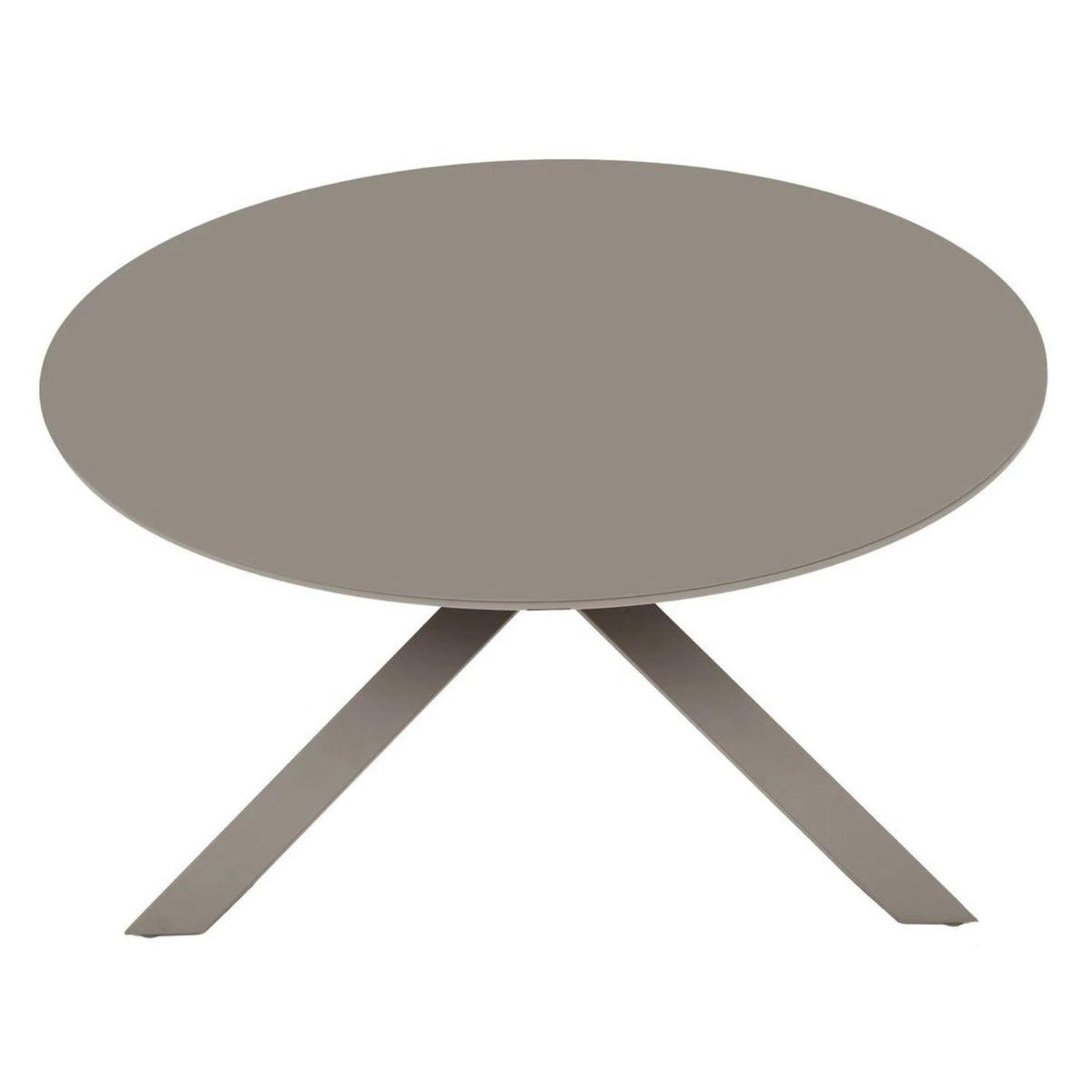 HESPERIDE Table de jardin ronde en aluminium 6 places ORYON