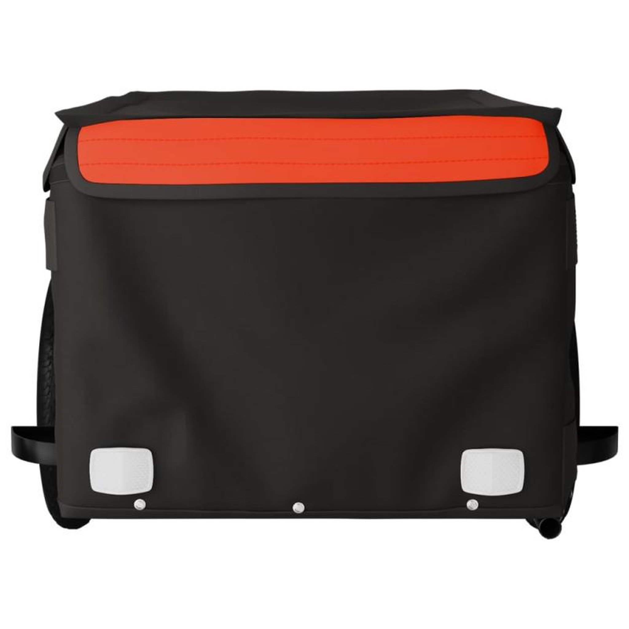 Voir la diapositive 6 : VIDAXL Remorque de vélo noir et orange 30 kg fer