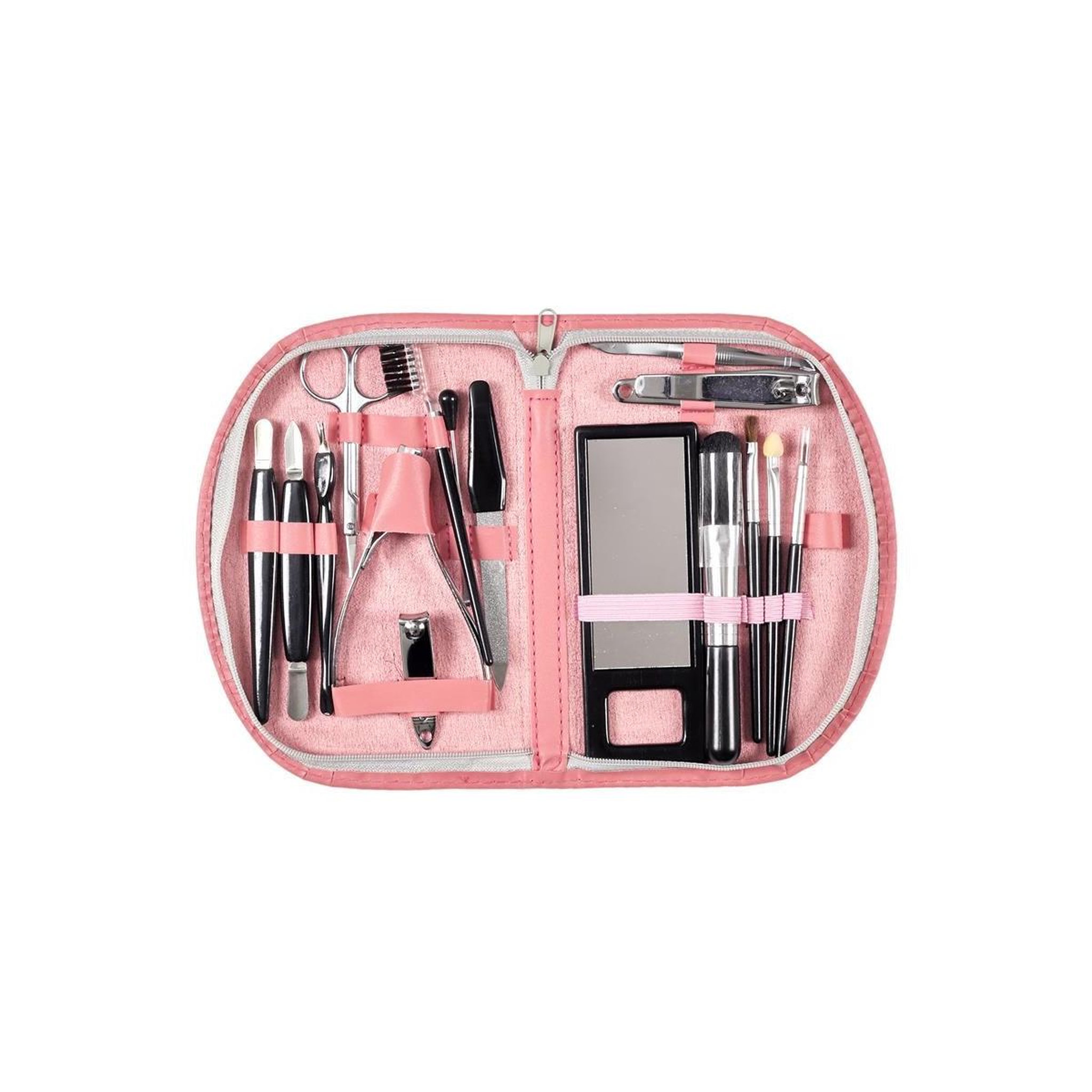 Voir la diapositive 2 : Cosmetic Club Coffret manucure  18 accessoires  18cm rose