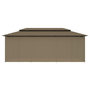 Voir la diapositive 5 : VIDAXL Belvedere avec rideaux 600x298x270 cm Taupe 180 g/m^2
