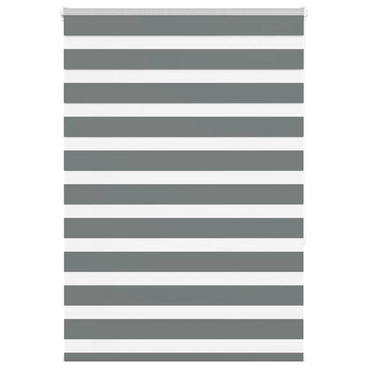 VIDAXL Store zebre gris fonce largeur du tissu 110,9 cm polyester