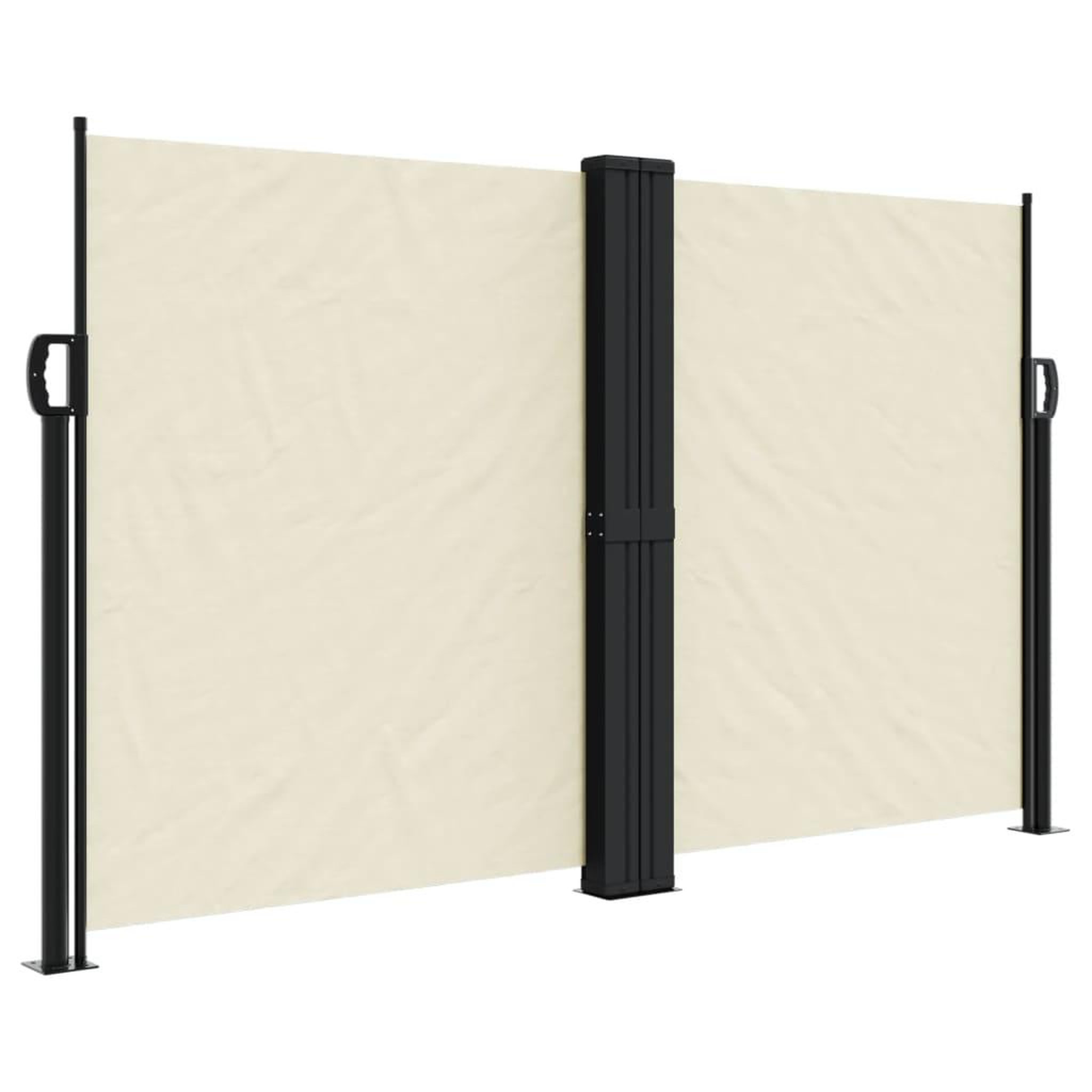 Voir la diapositive 2 : VIDAXL Auvent lateral retractable creme 140x1000 cm