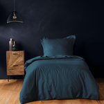 Paris Prix Housse de Couette  Lina  140x200cm Bleu