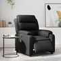 Voir la diapositive 1 : VIDAXL Fauteuil de massage inclinable electrique noir similicuir