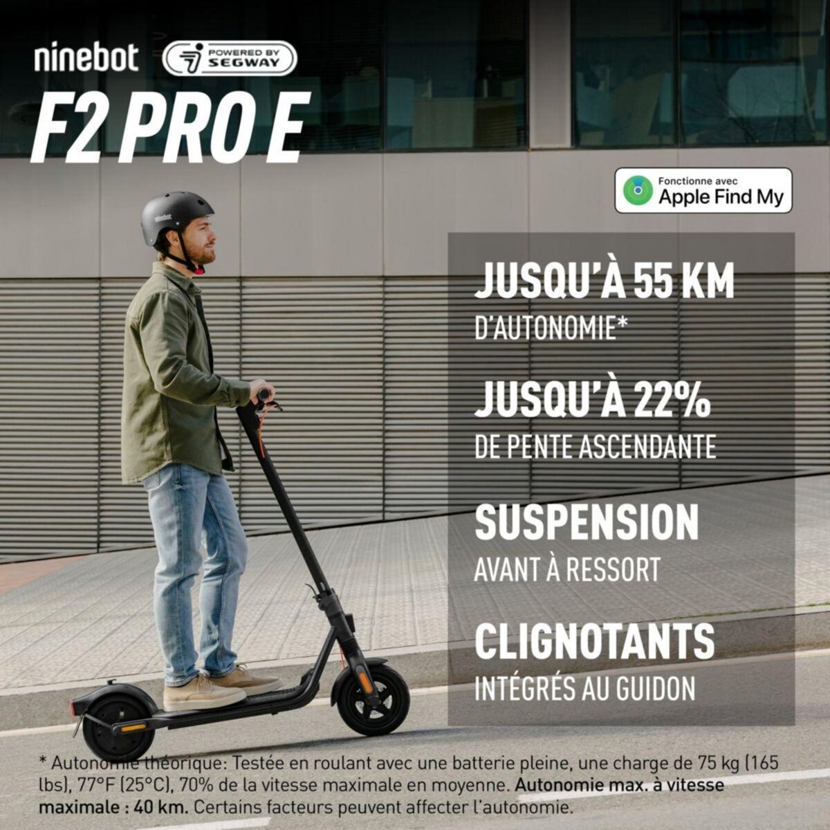 Segway Trottinette électrique F2 Pro E