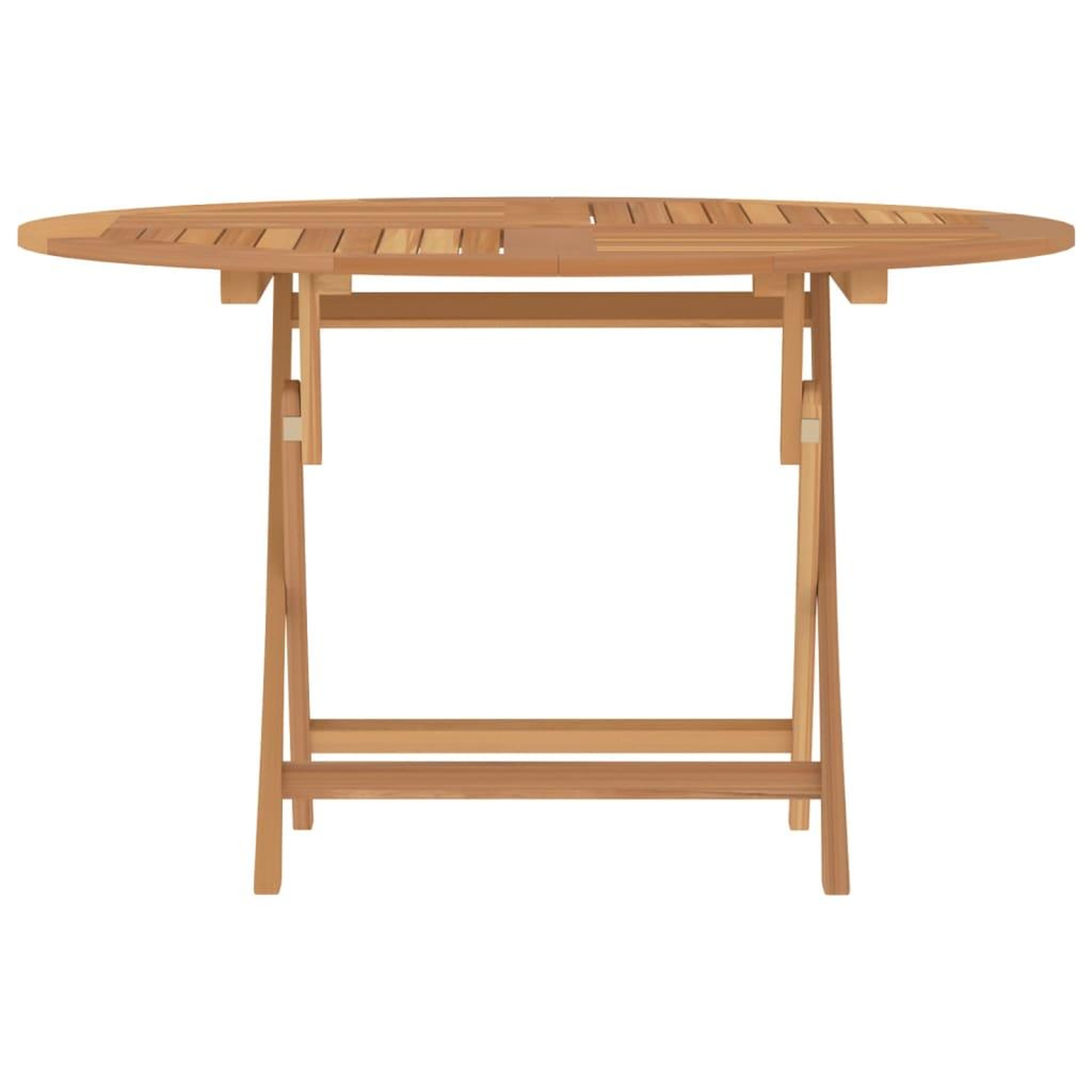 Voir la diapositive 3 : VIDAXL Table pliable de jardin Ø 110x75 cm bois massif de teck