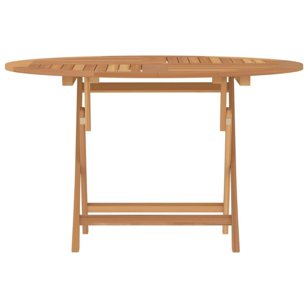 VIDAXL Table pliable de jardin Ø 110x75 cm bois massif de teck