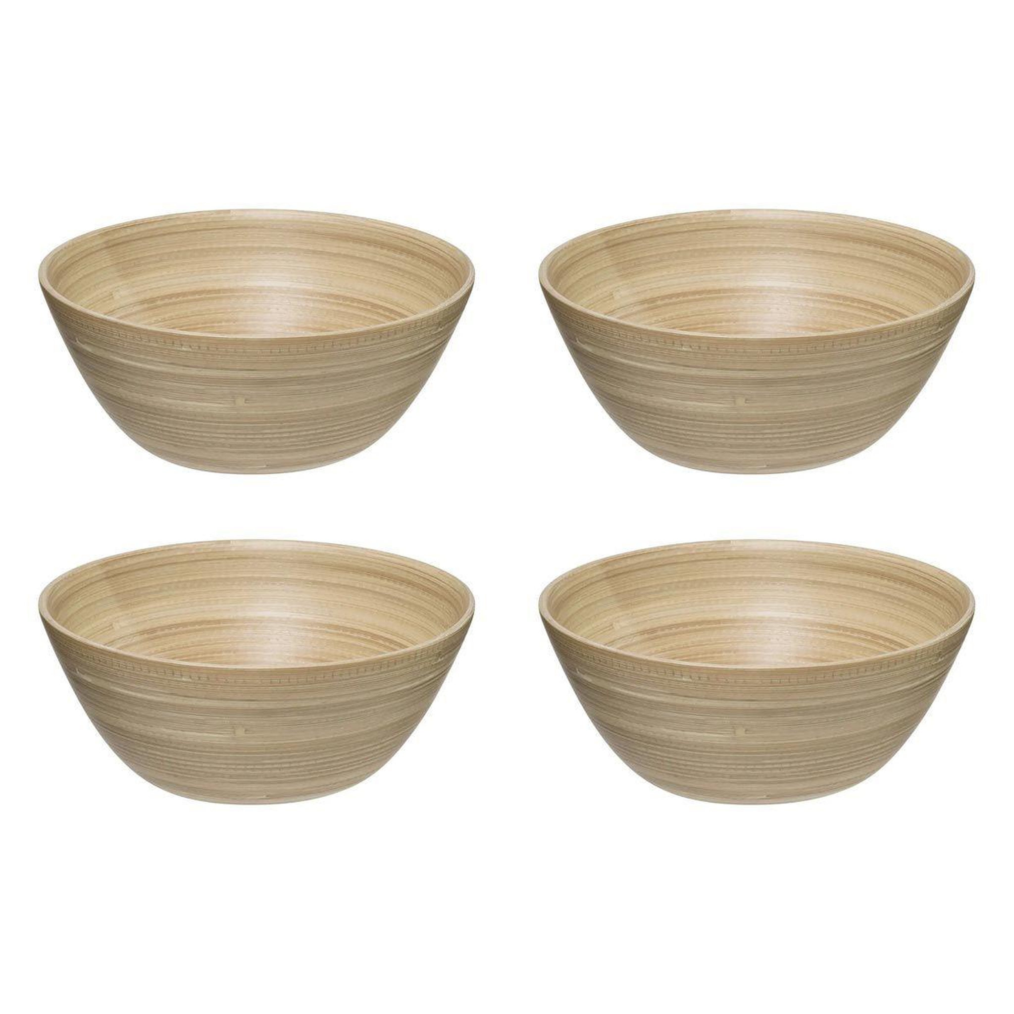 Voir la diapositive 1 : FIVE Lot de 4 Saladiers en Bambou  Ela  17cm Naturel