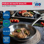 Voir la diapositive 4 : ELO Ensemble de 1 Poêle de cuisson 28 cm et 3 faitouts 14, 20 et 26 cm Elo Profi Citrin