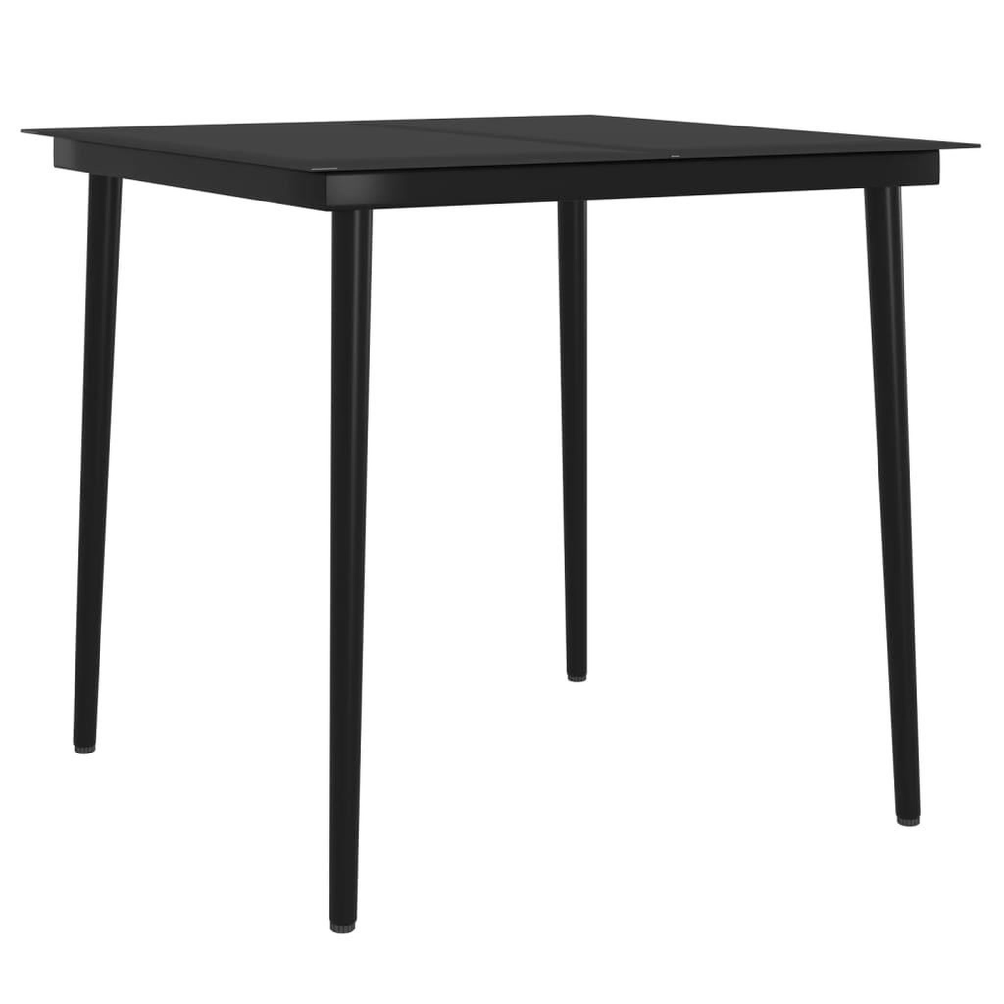 Voir la diapositive 5 : VIDAXL Ensemble a manger de jardin coussins 5 pcs Beige/noir