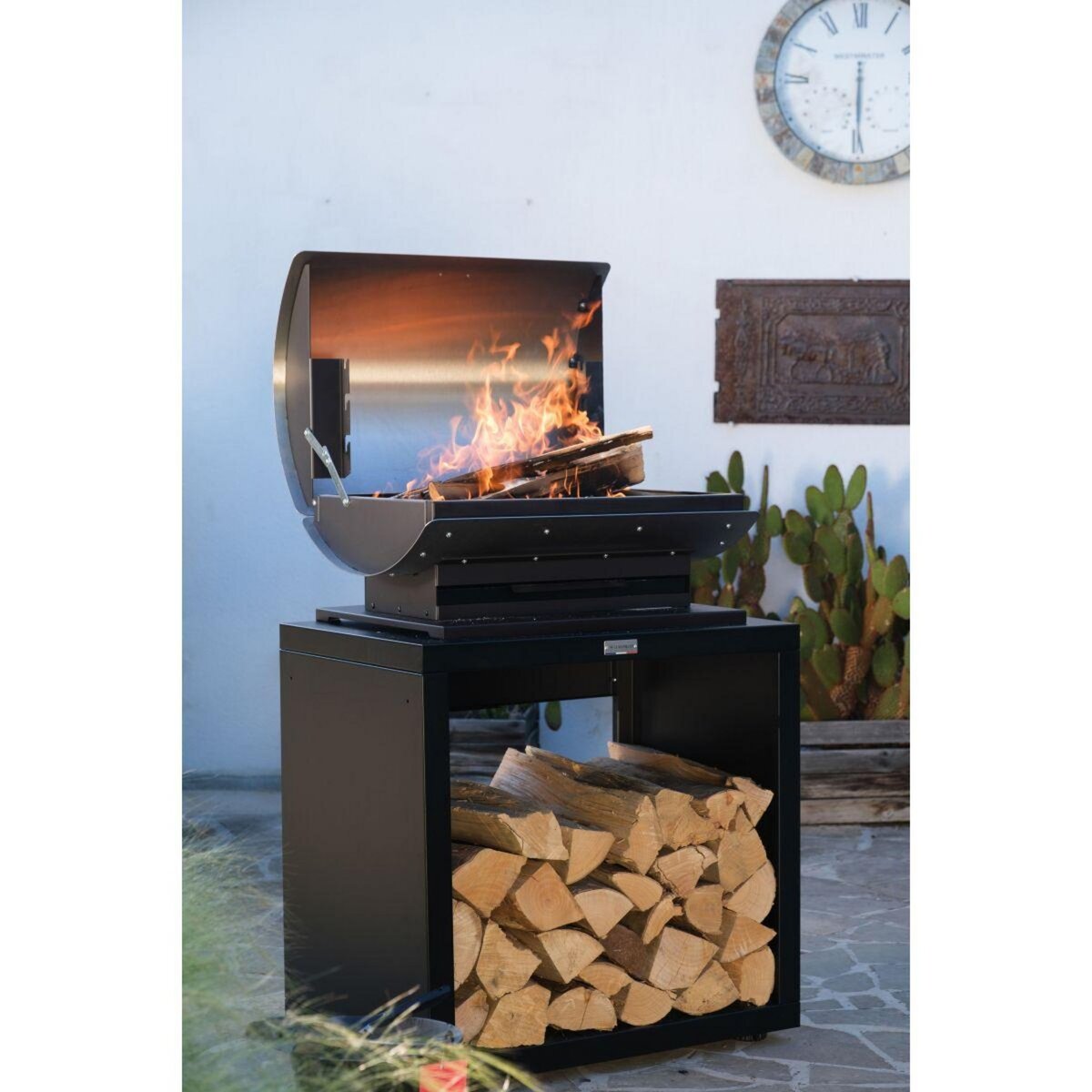 Le marquier Barbecue charbon BFXL60D inox à poser 60 cm