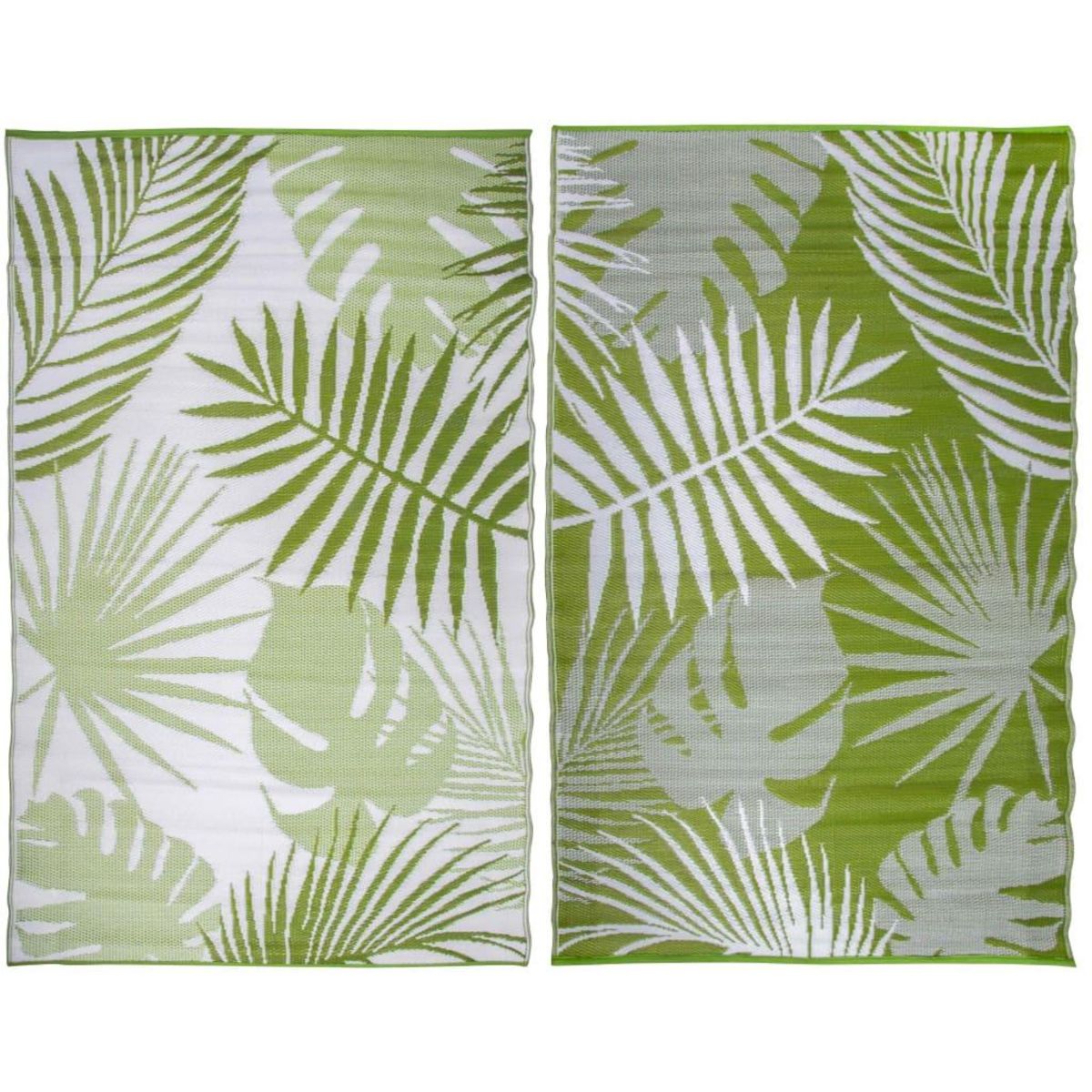 ESSCHERT DESIGN Esschert Design Tapis d'exterieur 241x152 cm Feuilles de jungle OC22