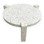 Voir la diapositive 2 : Paris Prix Table Basse Effet Terrazzo  Terry  84cm Gris Clair