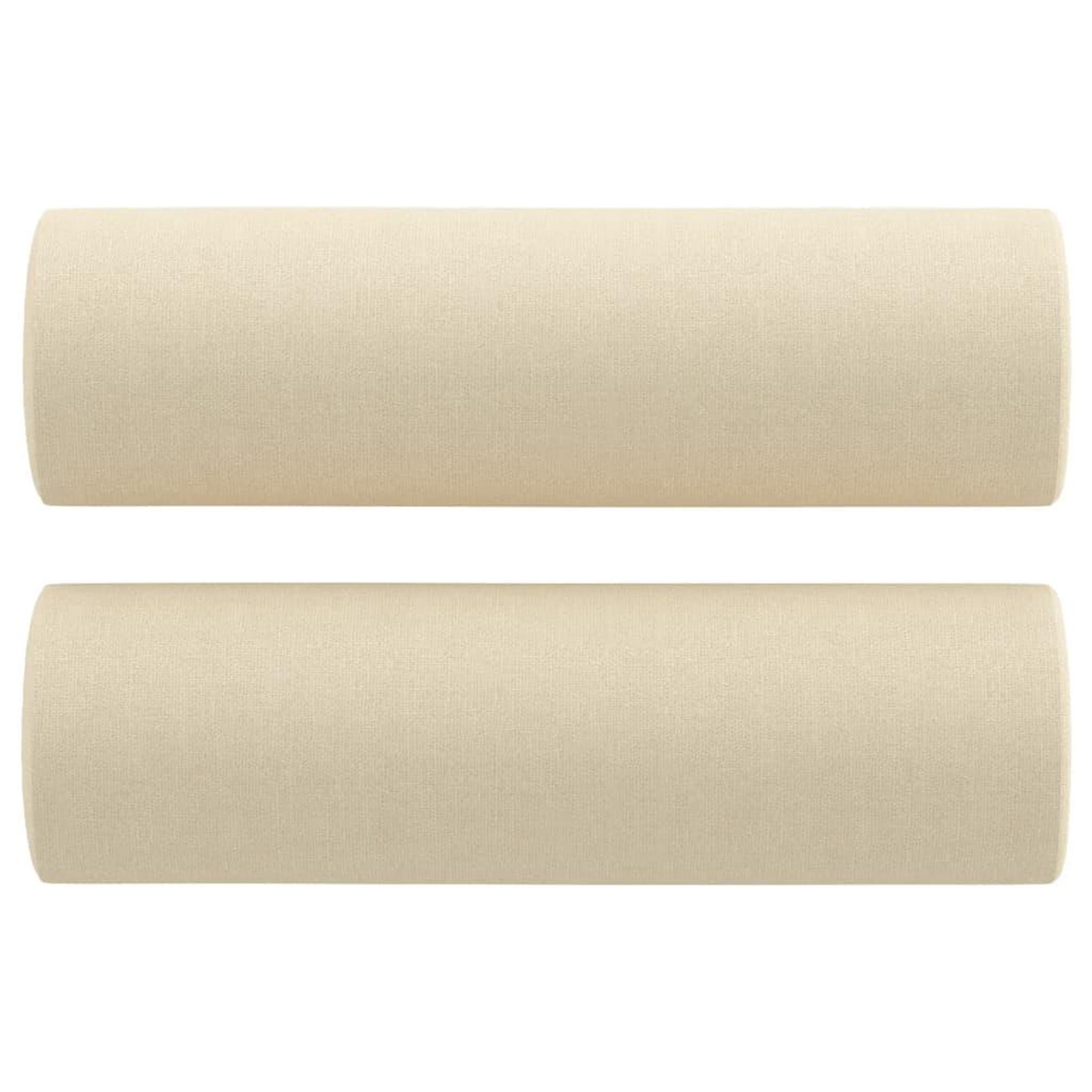 Voir la diapositive 5 : VIDAXL Canape 3 places avec oreillers decoratifs creme 180 cm tissu