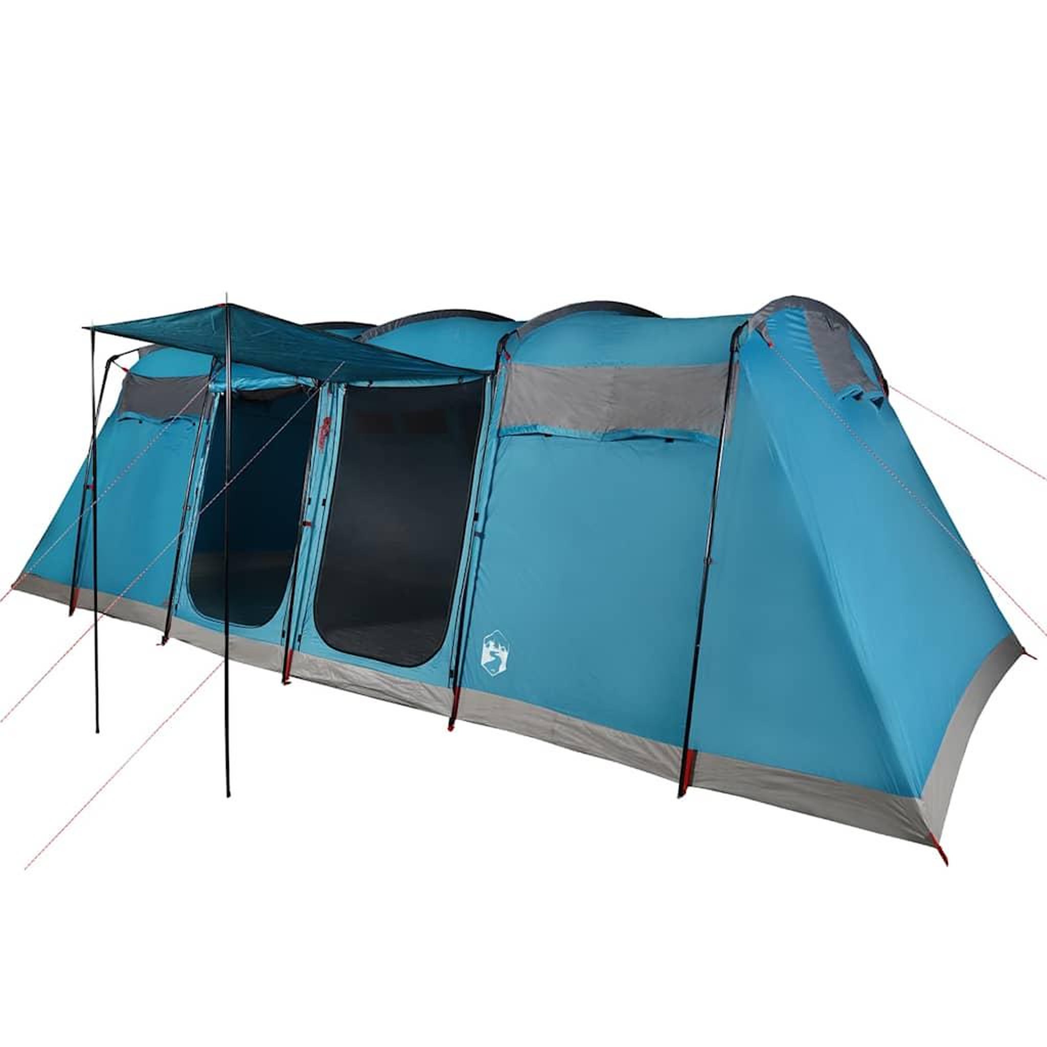 Voir la diapositive 2 : VIDAXL Tente familiale tunnel 8 personnes bleu impermeable
