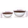 Voir la diapositive 6 : VIDAXL Ensemble de table basse 2pcs Bois recuperation massif forme bol