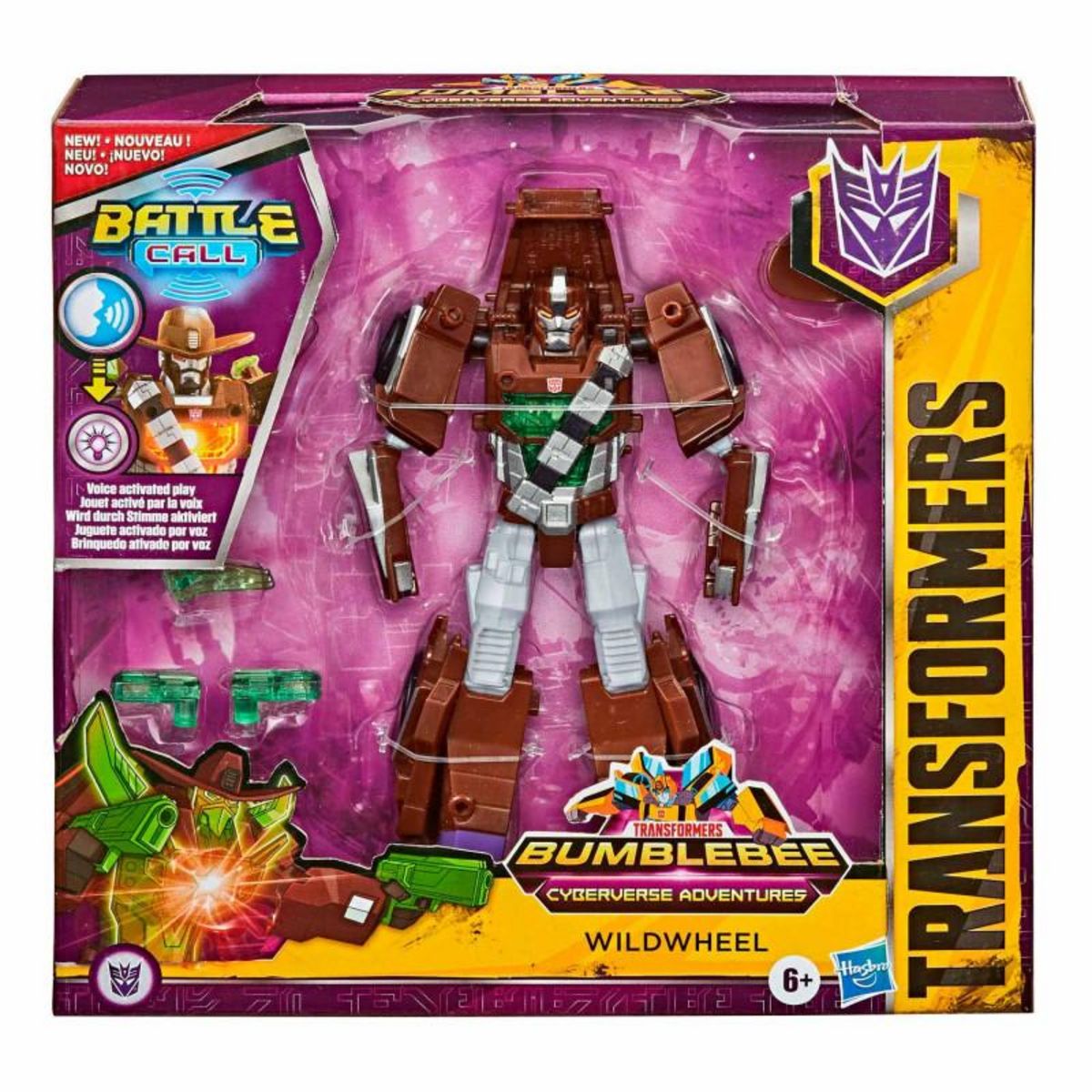 HASBRO Hasbro - Figurine Transformers Cyberverse Battle Call - Wildwheel E82275L0