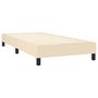 Voir la diapositive 4 : VIDAXL Sommier a lattes de lit avec matelas Creme 80x200 cm Tissu
