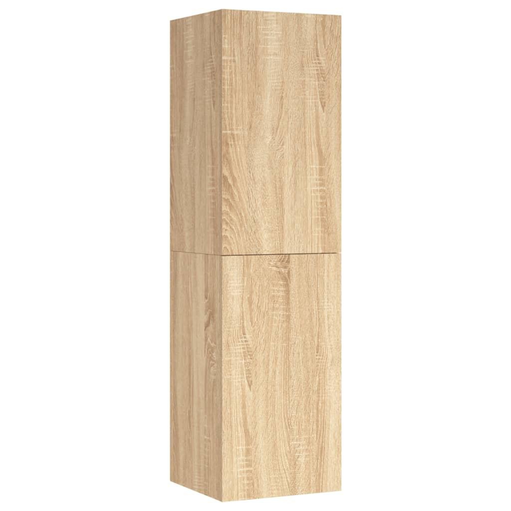 Voir la diapositive 2 : VIDAXL Meuble TV Chene sonoma 30,5x30x110 cm Bois d'ingenierie