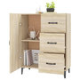 Voir la diapositive 4 : VIDAXL Buffet chene sonoma 69,5x34x90 cm bois d'ingenierie