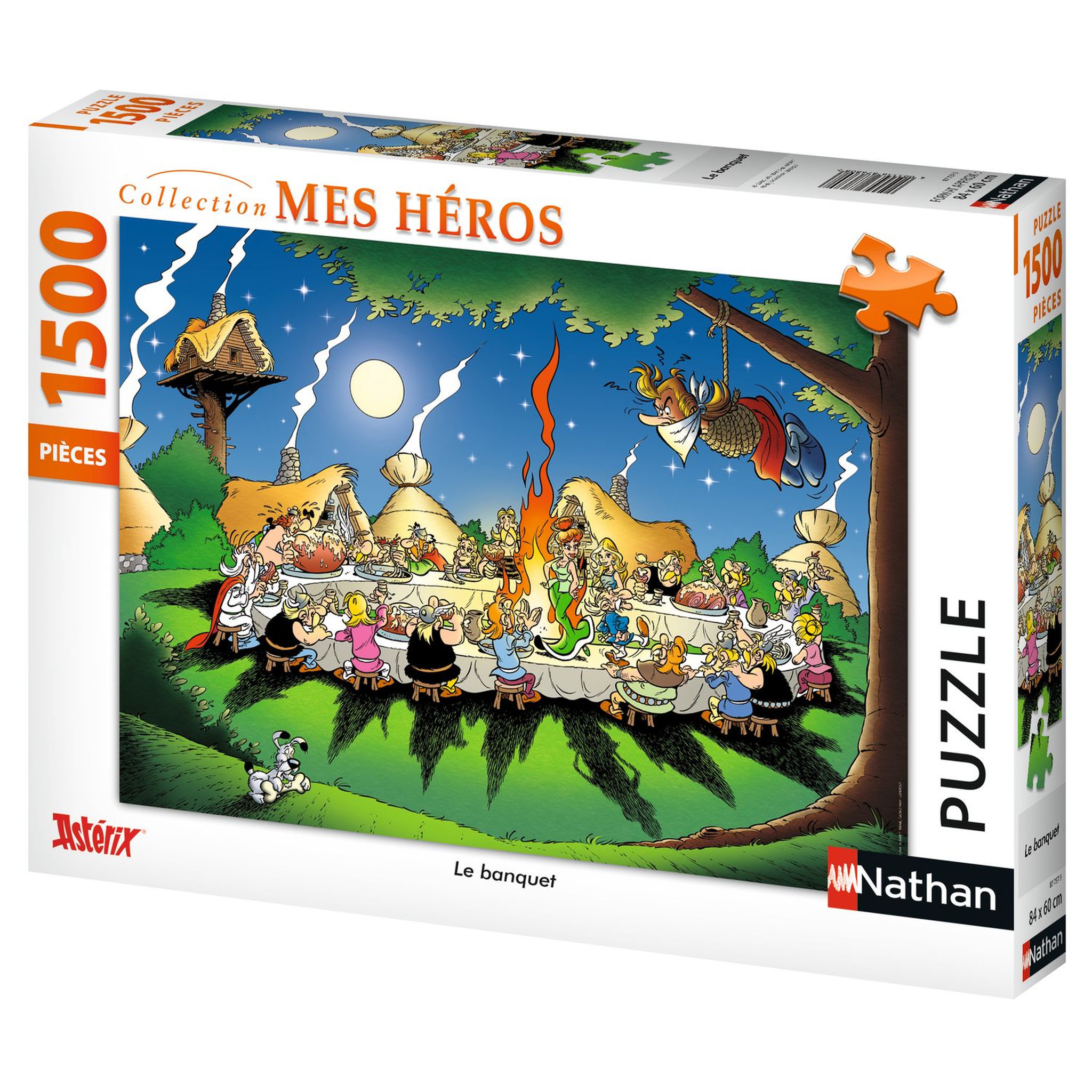 Voir la diapositive 1 : Puzzle 1500 pièces Le banquet Astérix