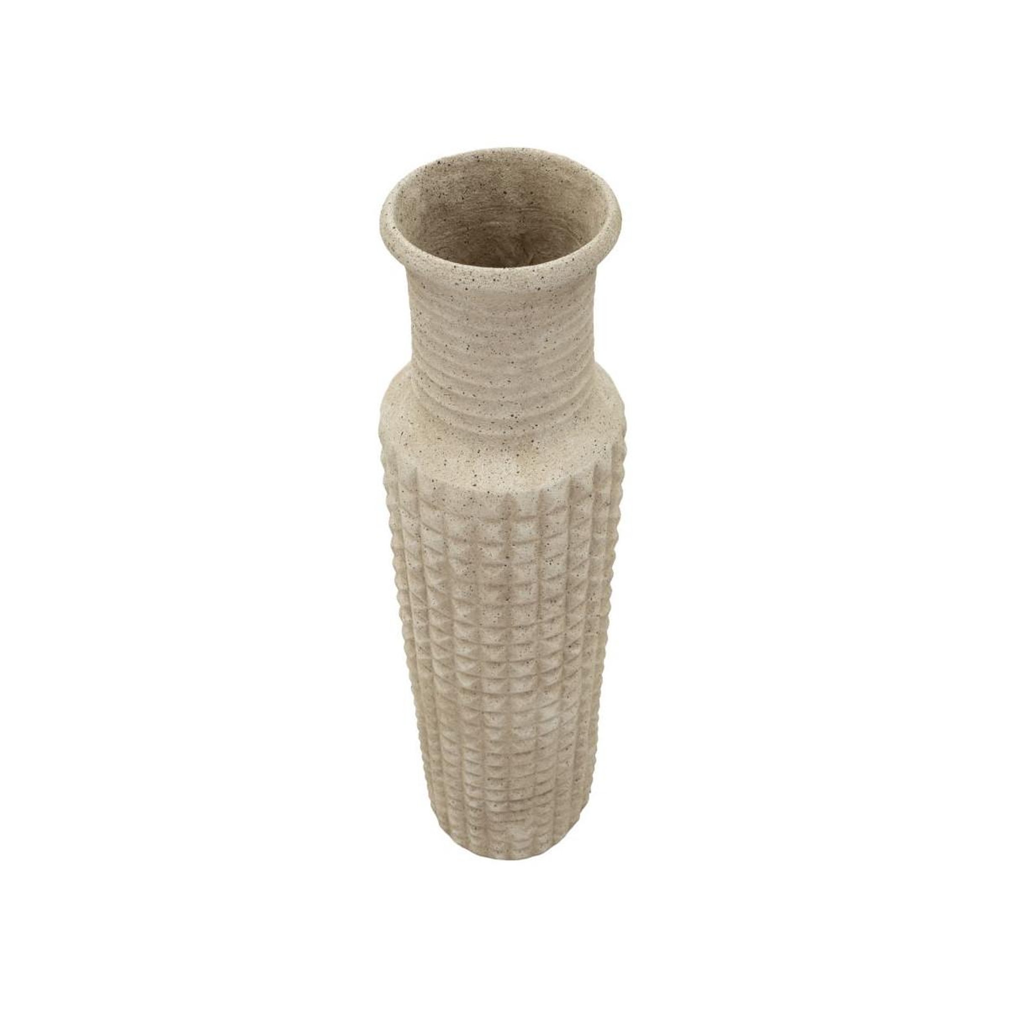 Voir la diapositive 2 : Paris Prix Vase design effet sable  sand  110cm beige