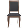 Voir la diapositive 5 : VIDAXL Chaises a manger coussins 2 pcs marron bois massif caoutchouc